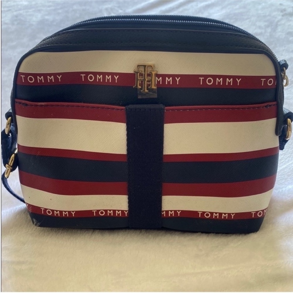 Tommy Hilfiger Men's Belt Bag - Red, White, Black